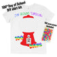 Make your own 100th day of school shirt bubblegum