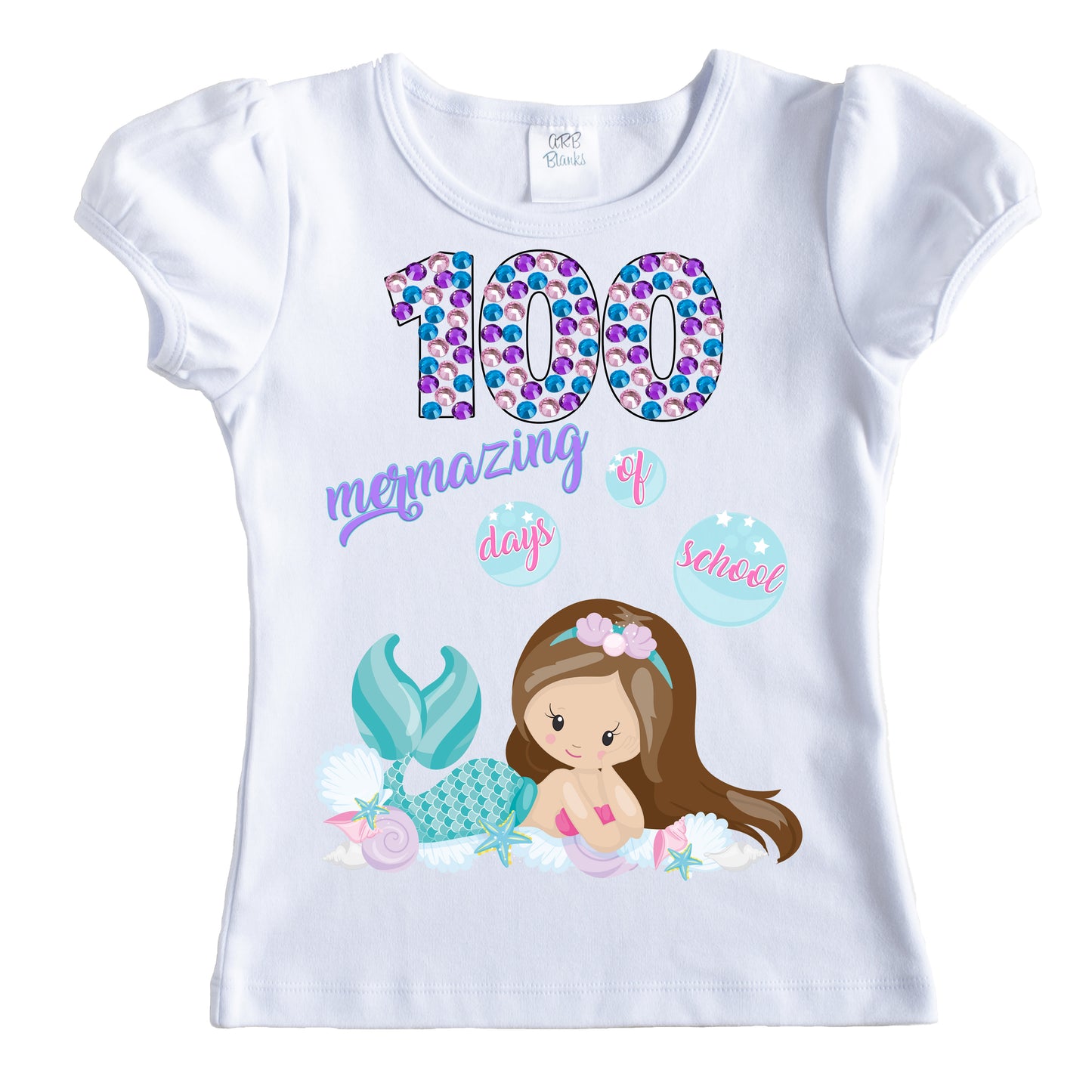 100 mermazing days of school shirt