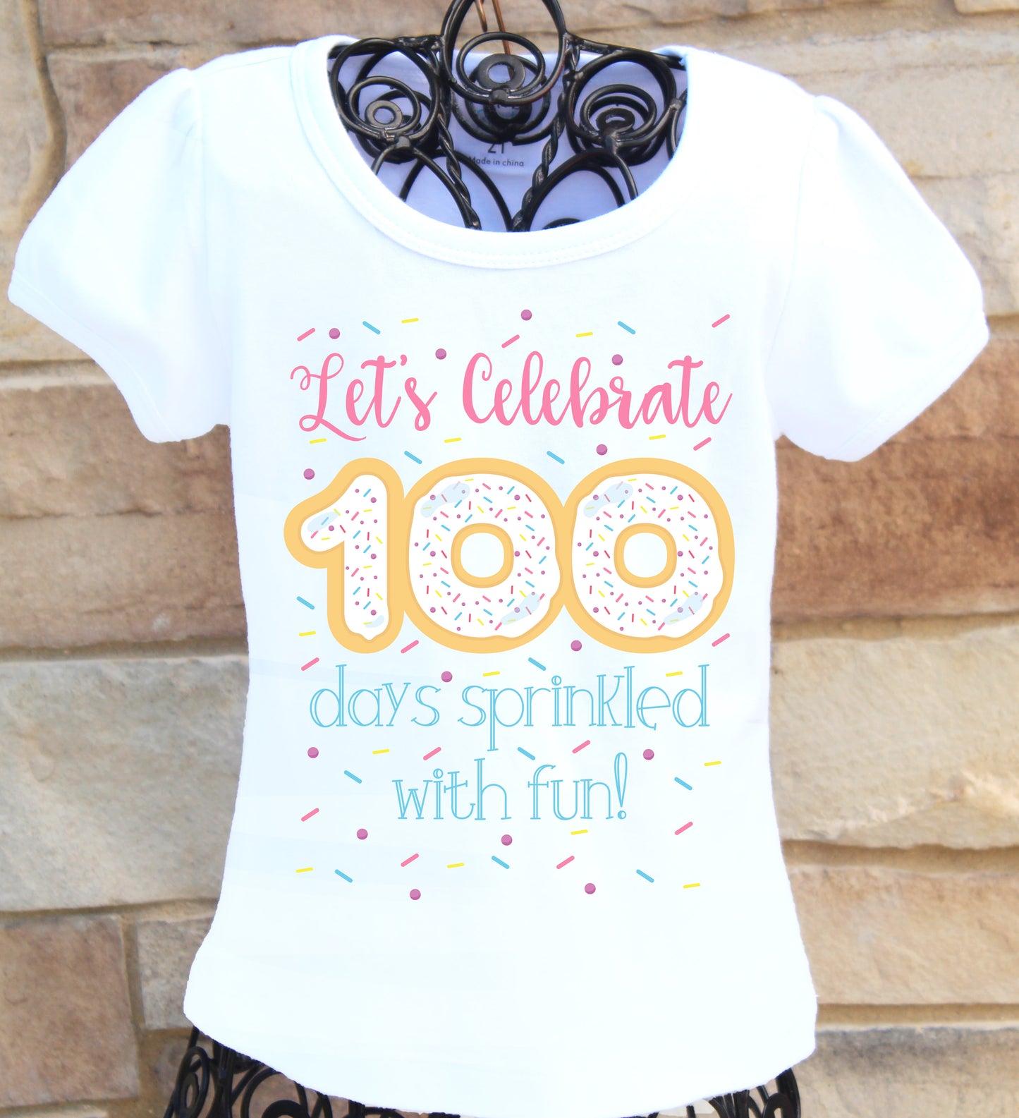 Donut 100th day of school shirt