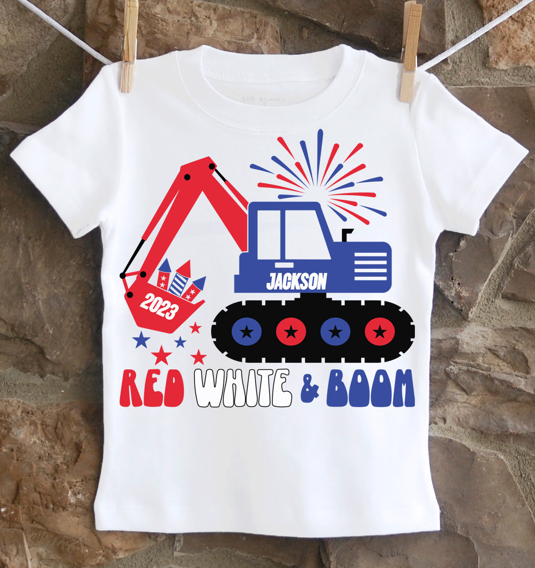 Boys 4th of july shirt