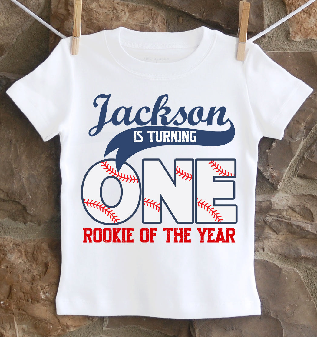 Baseball first birthday shirt