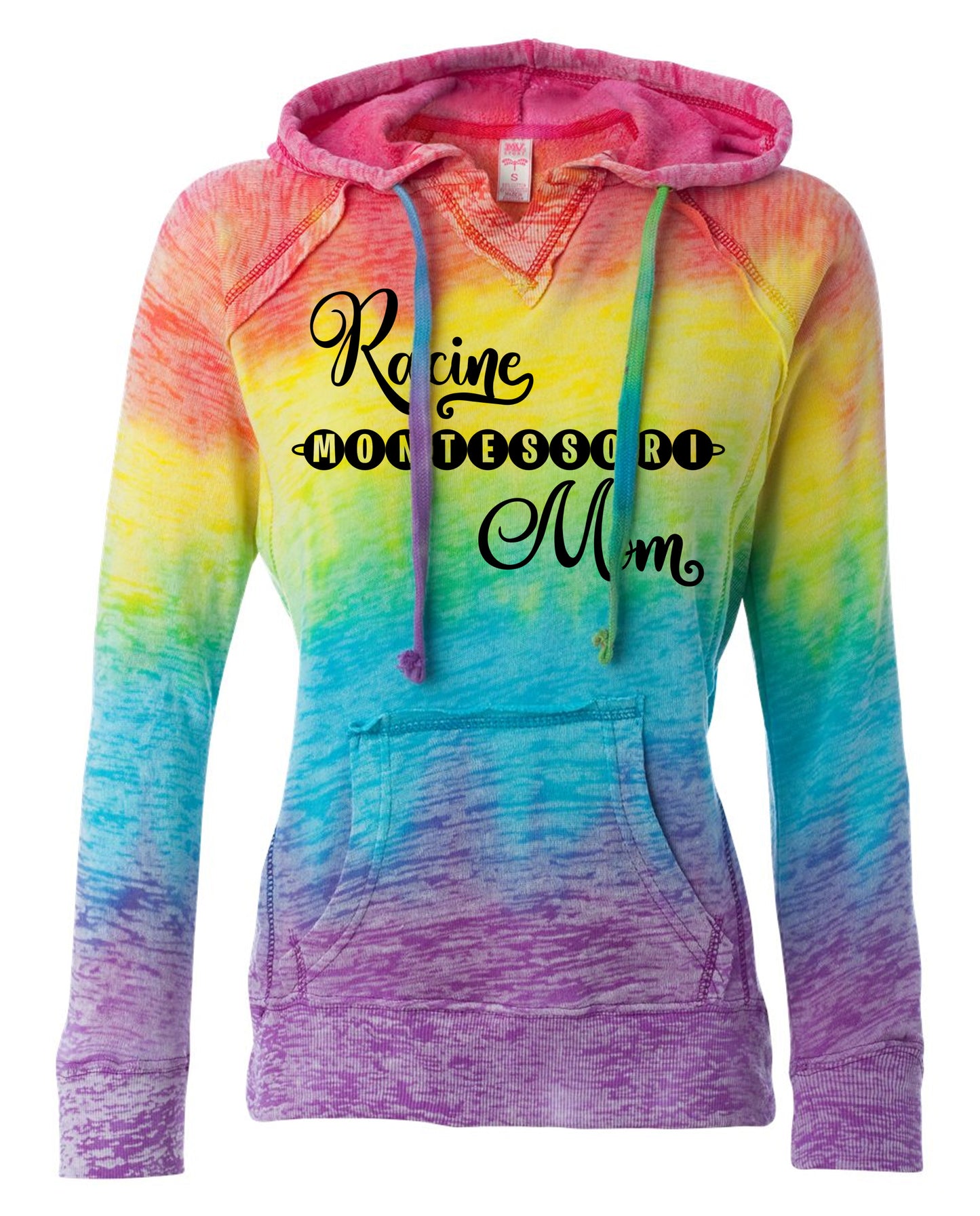 Racine Montessori Beads Family Hoodie - Rainbow