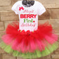 Berry First birthday tutu outfit