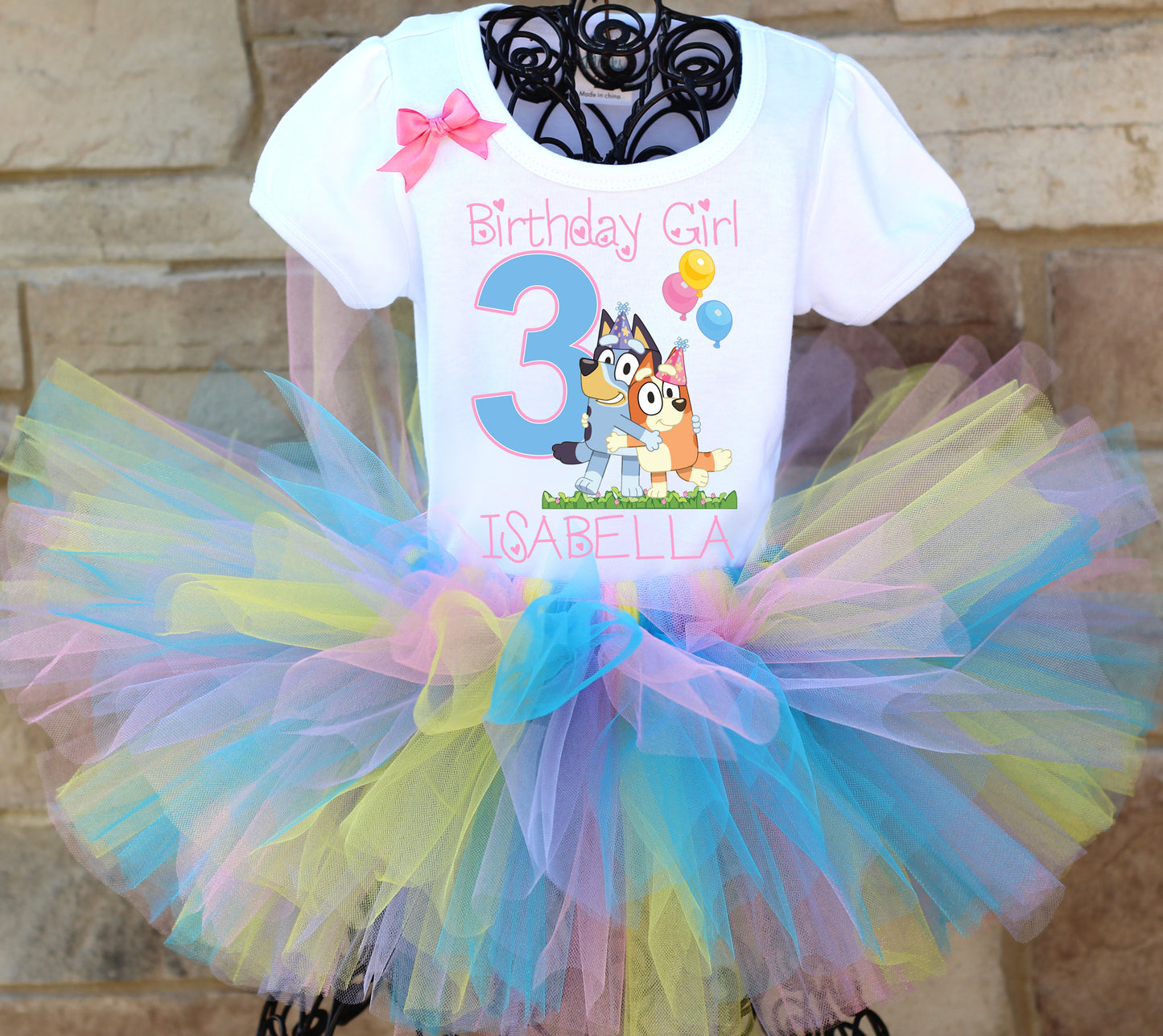Bluey birthday tutu outfit