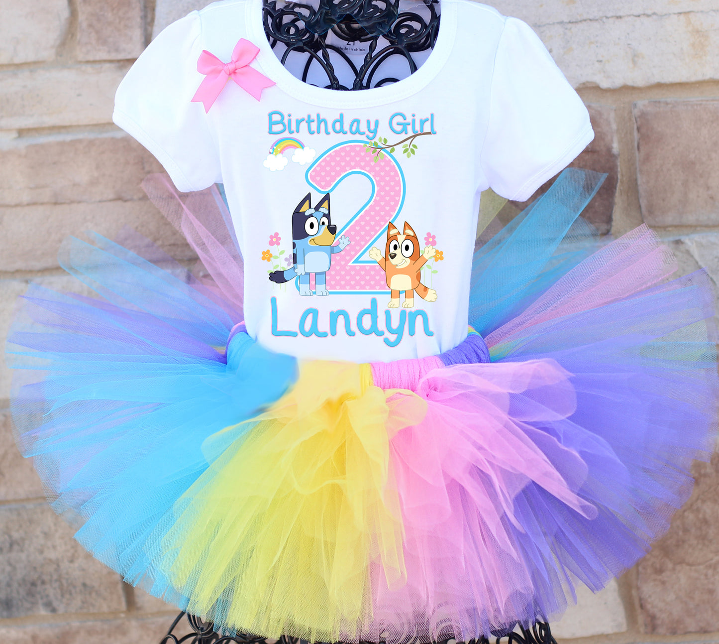 Bluey birthday girl tutu outfit