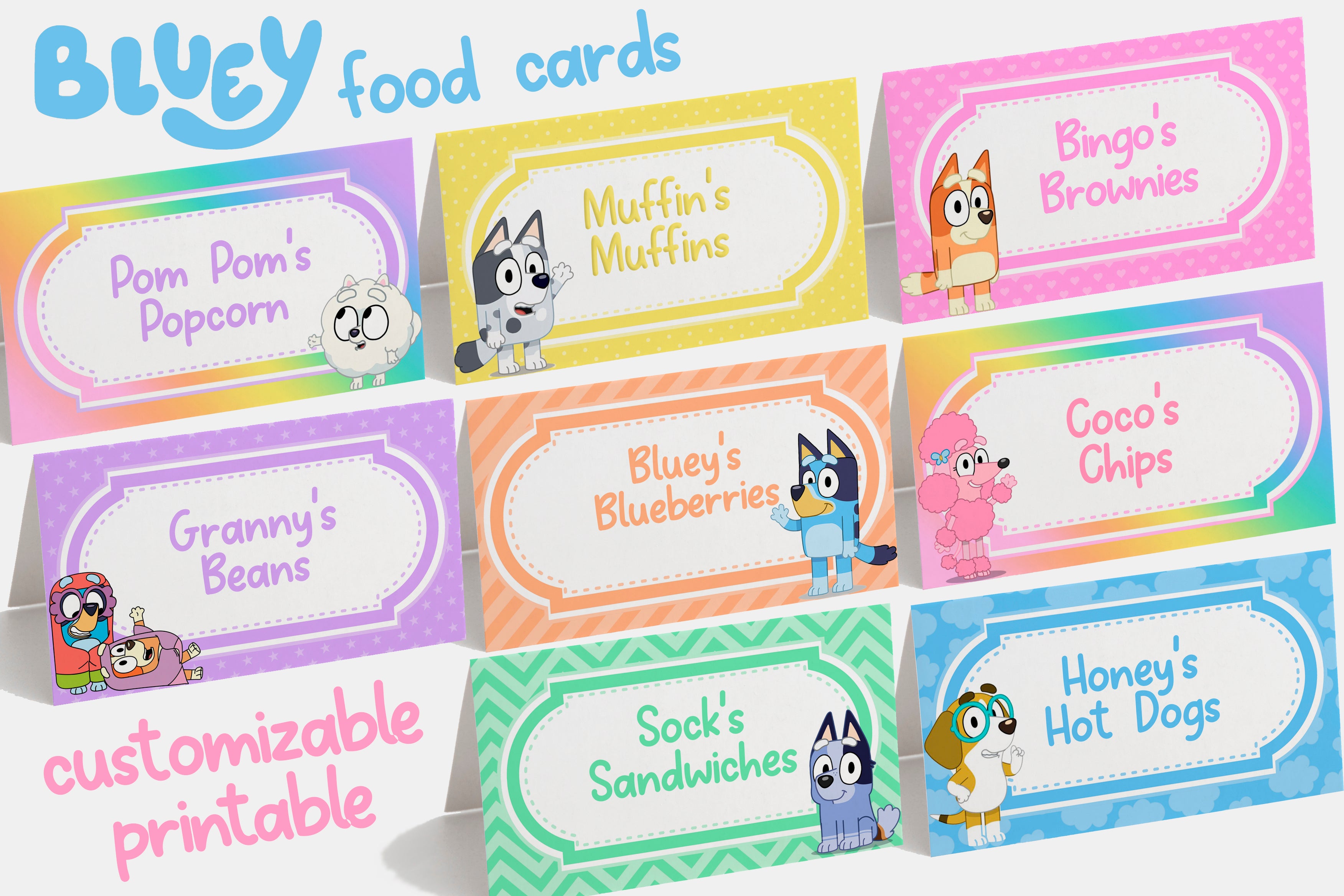 I made a Bluey themed card for my daughter's lunch box : r/bluey