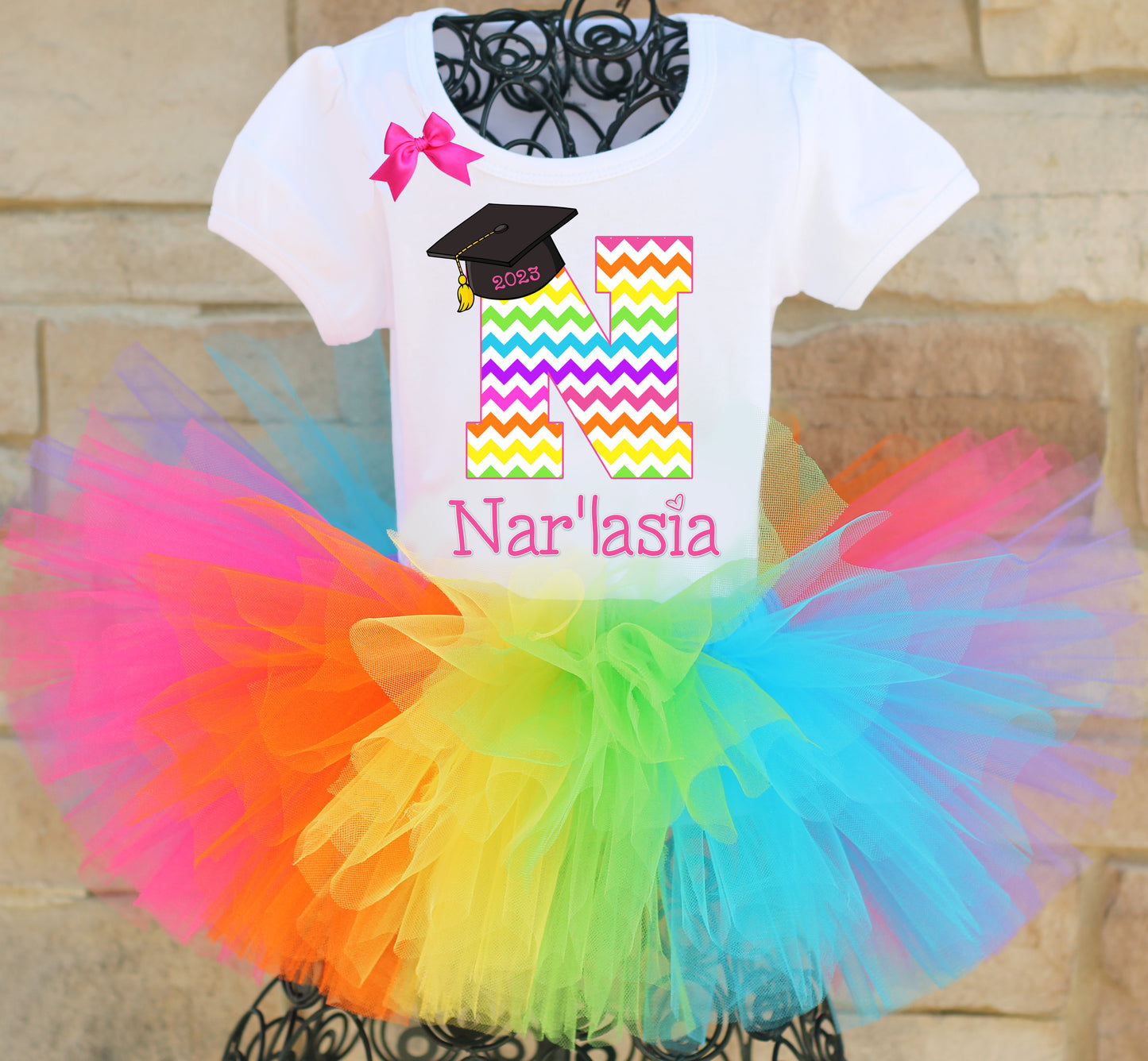 Rainbow Graduation Tutu outfit