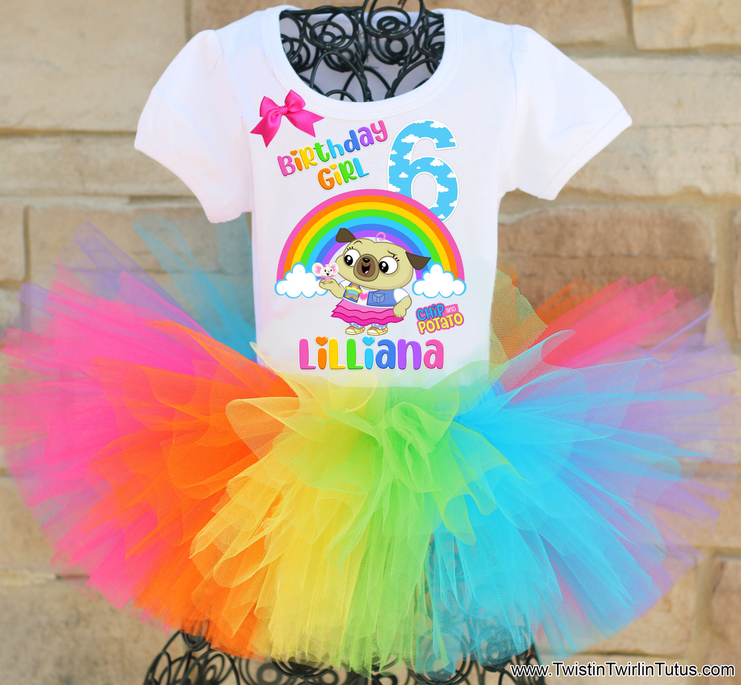 Chip and Potato Birthday Tutu Outfit