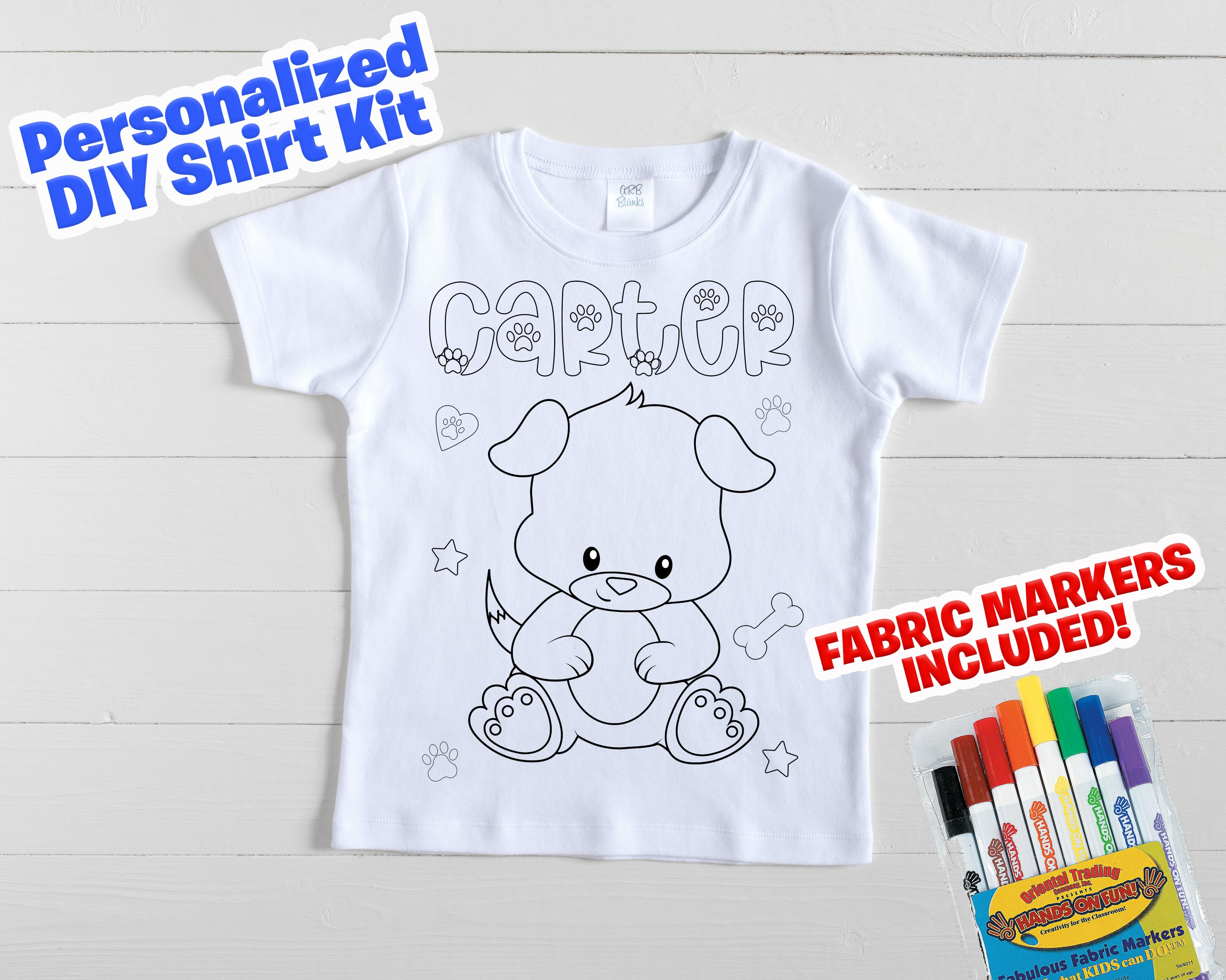 Personalized Create My Own Shirt Kit - Puppy Youth XL (18/20) / Regular T-Shirt