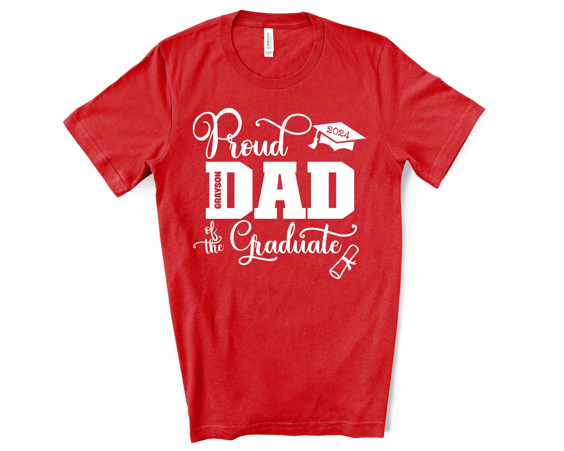 Custom graduation dad shirt