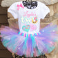 Donut second birthday tutu outfit
