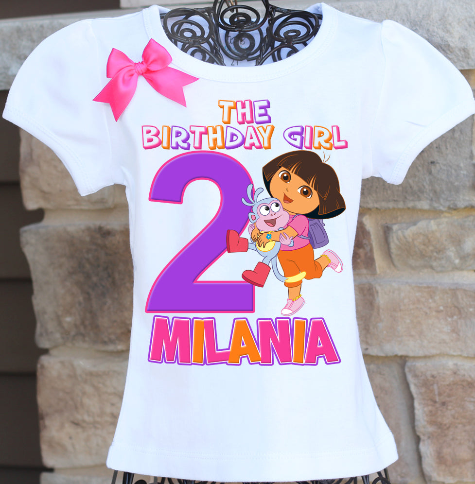Dora birthday girl shirt