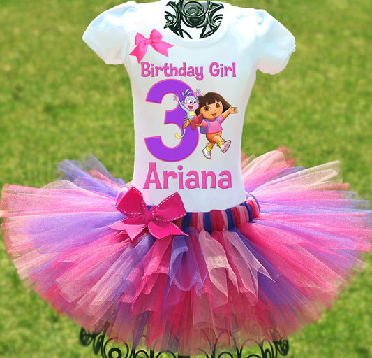 Dora birthday tutu outfit