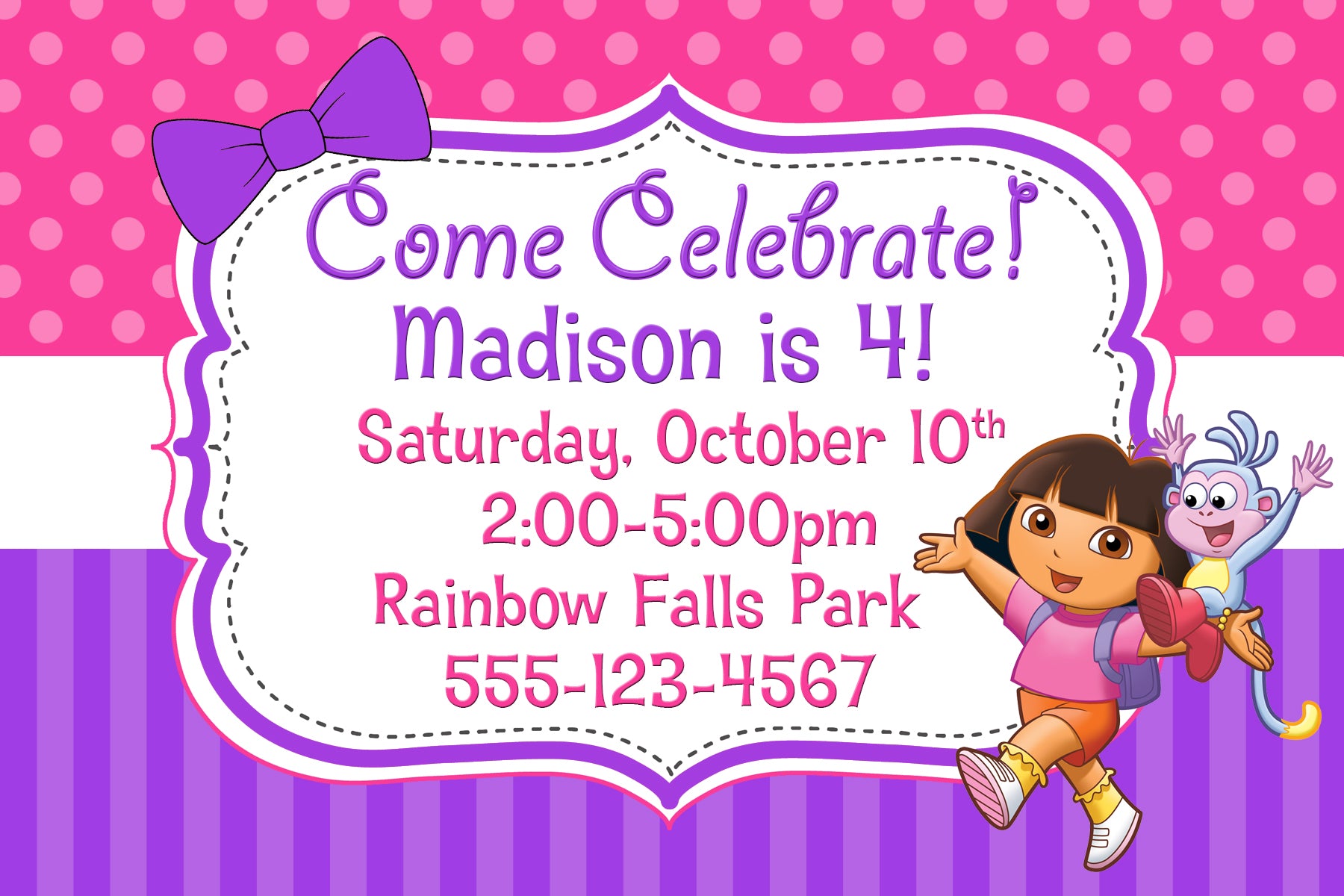Dora birthday discount