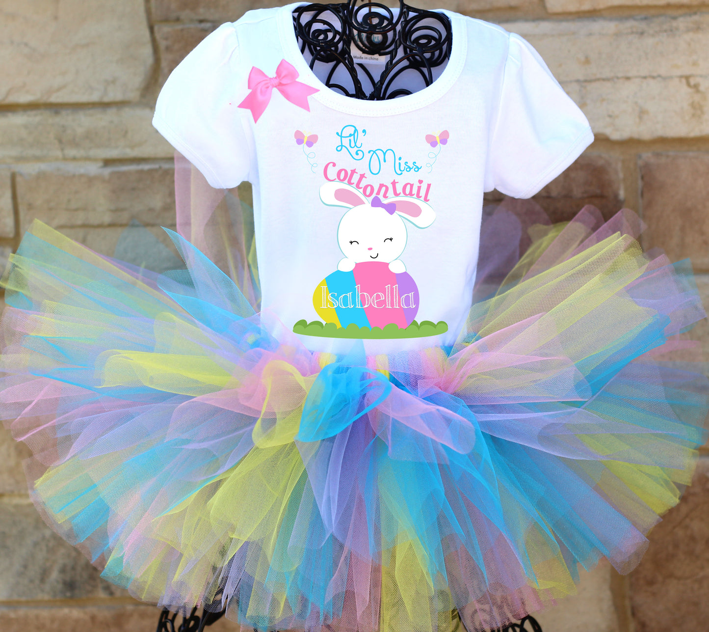 Personalized easter tutu outfit