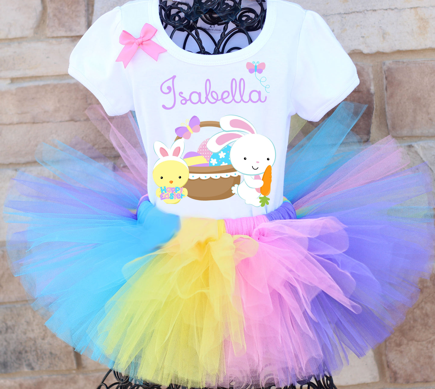 Personalized easter tutu outfit