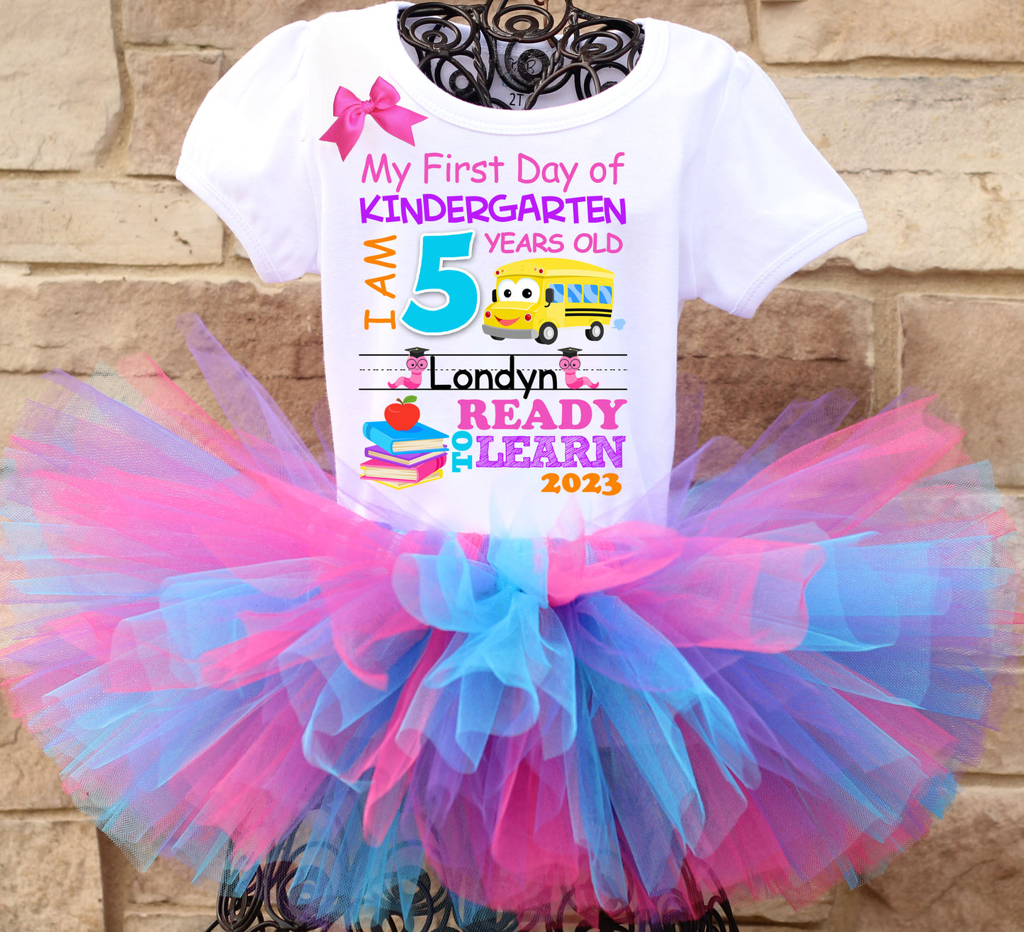 First day of Kindergarten tutu outfit 