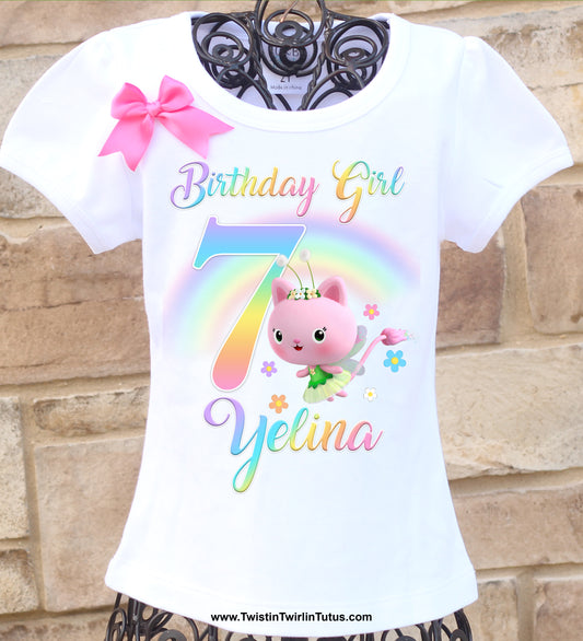 gabby's dollhouse kitty fairy birthday shirt
