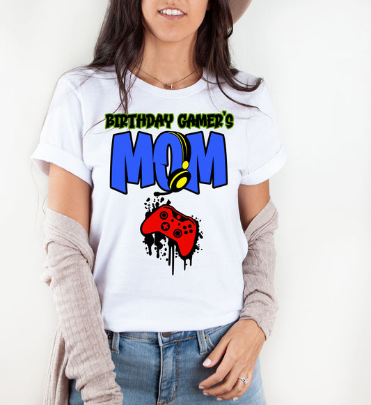 gamer mom birthday shirt
