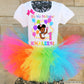 gracie's corner rainbow birthday tutu outfit