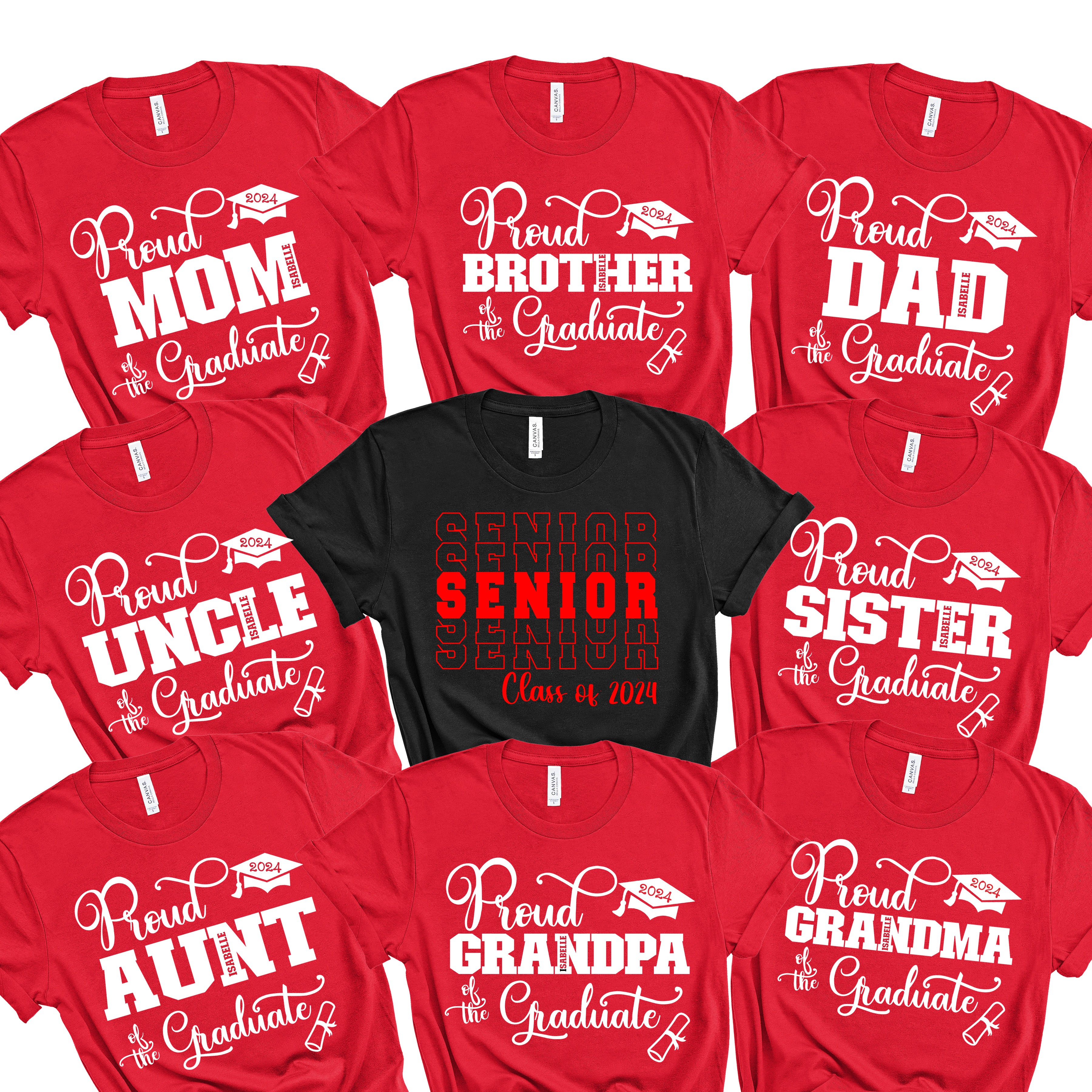 Personalized Family Graduation Shirts - Main Image