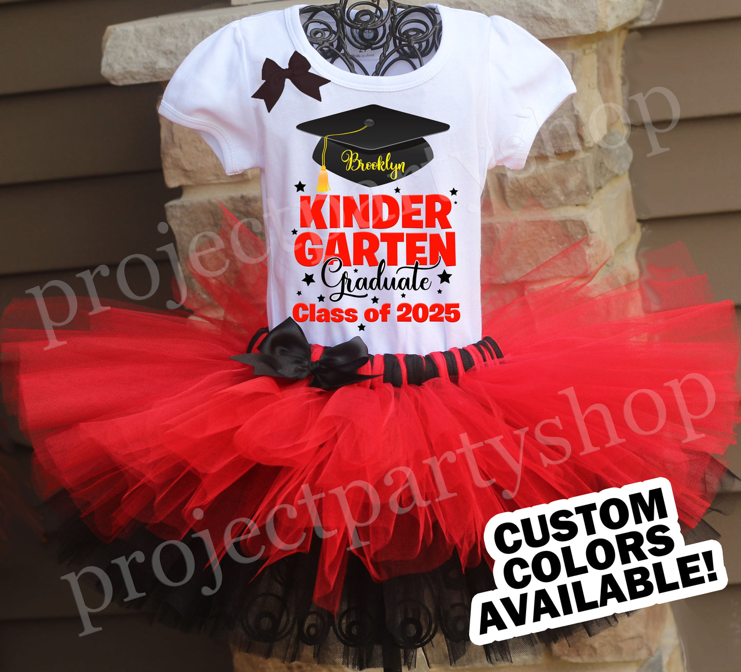 Kindergarten Graduation Tutu Outfit - Custom Colors