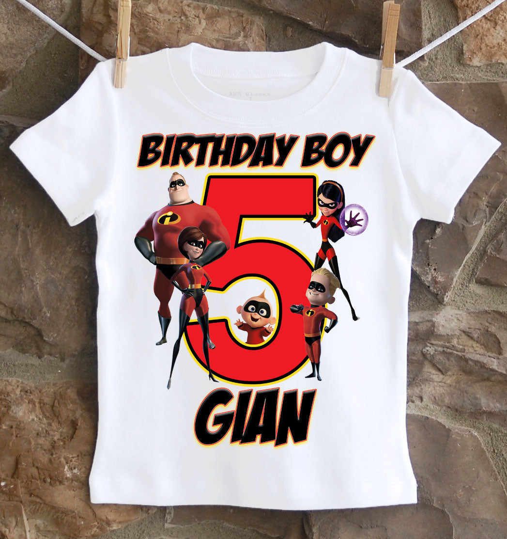 Incredibles Birthday Shirt