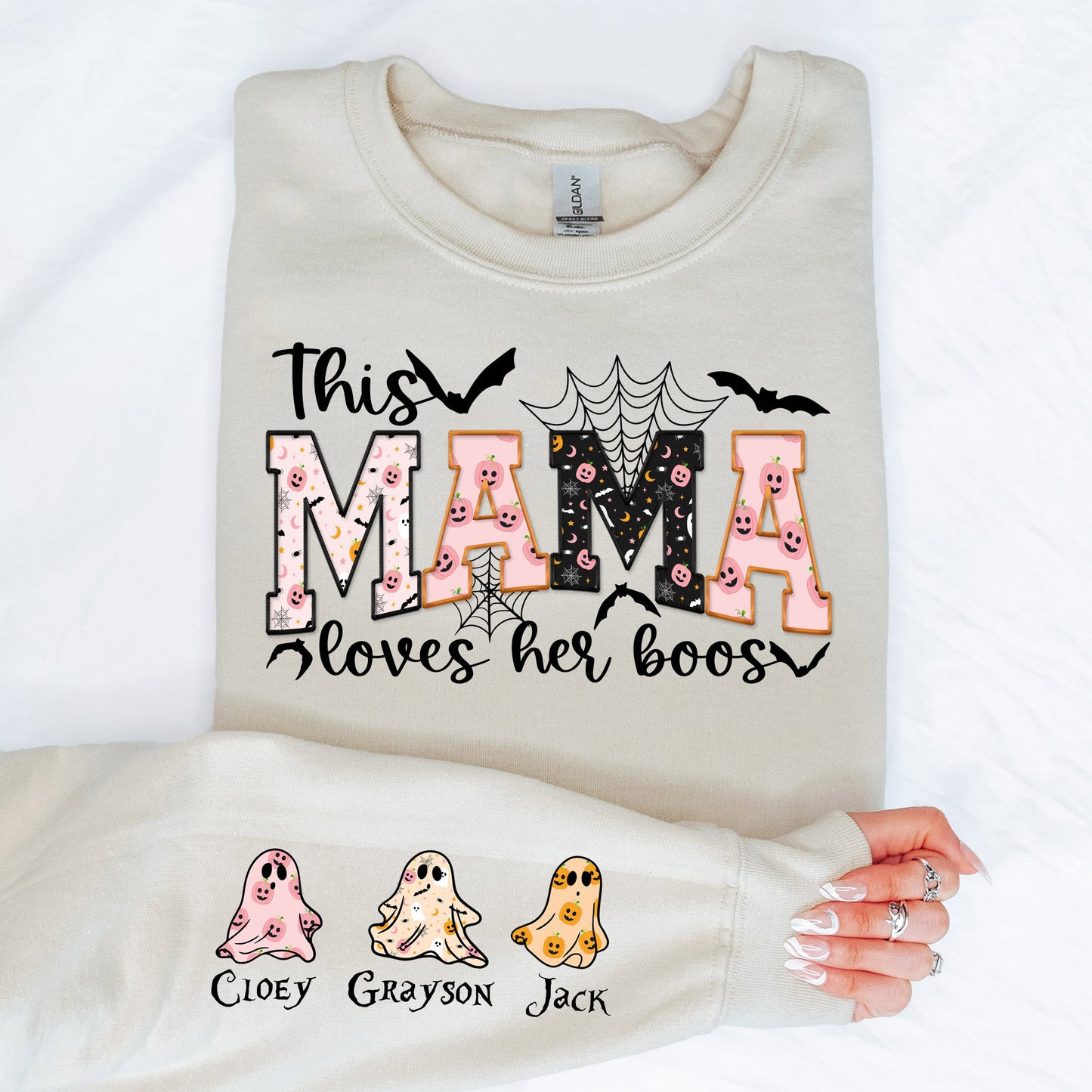 Mama Loves Her Boos Custom Sweatshirt