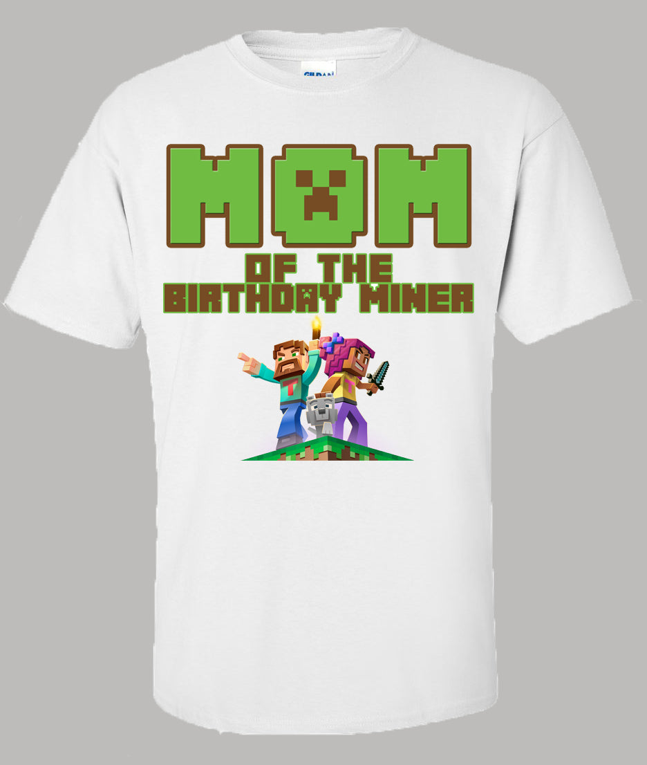 Minecraft Mom birthday shirt