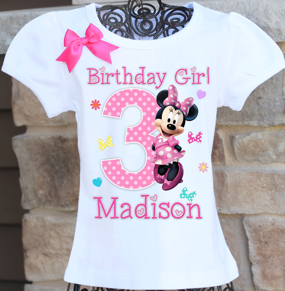 Girls minnie mouse t shirt cheap