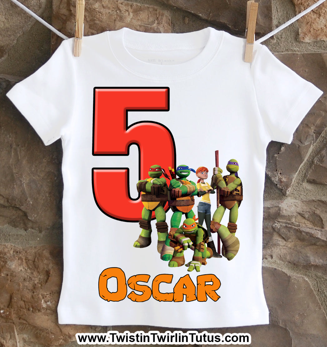 Teenage Mutant Ninja Turtles Birthday Shirt