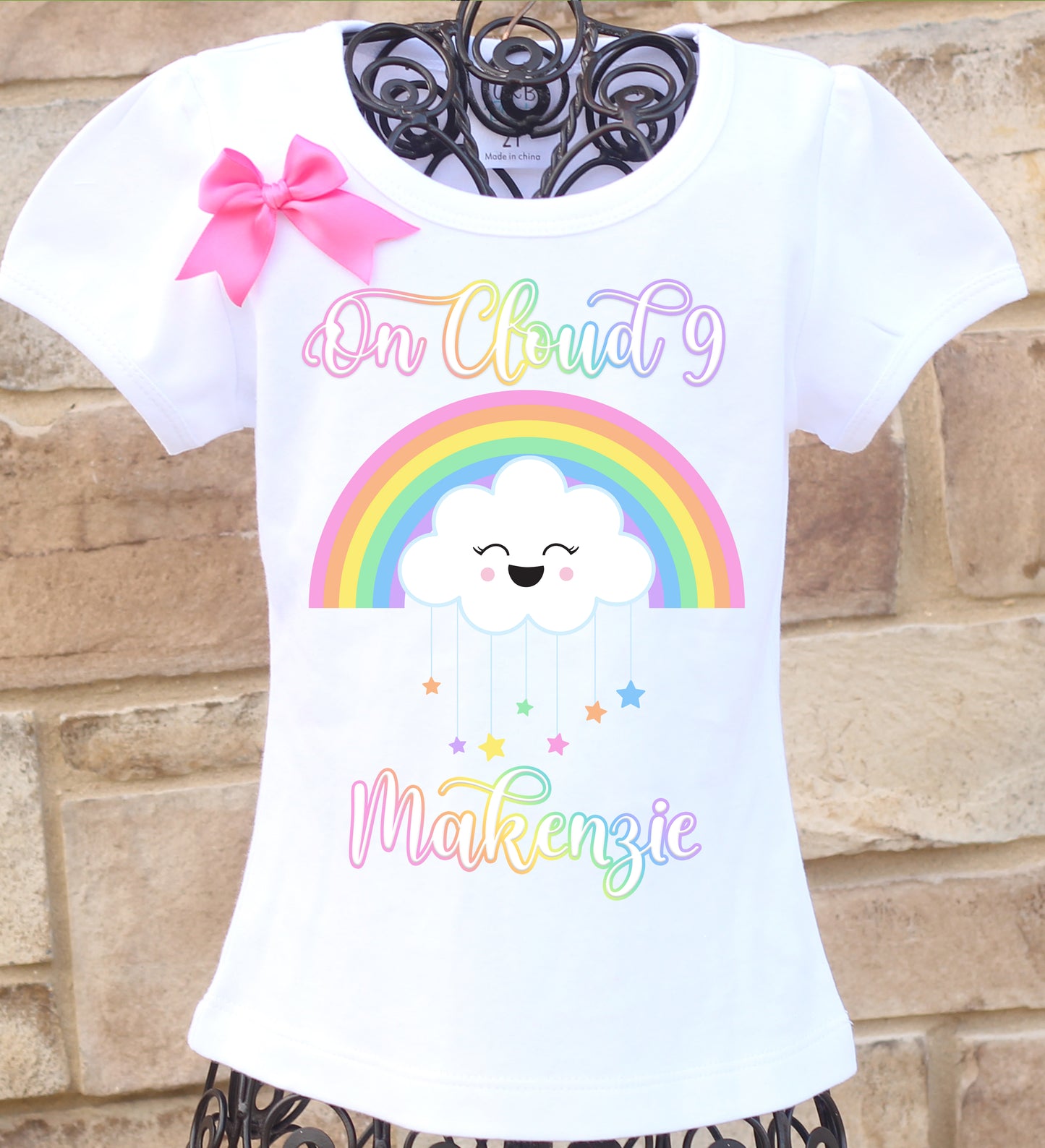 On Cloud Nine birthday shirt