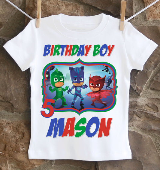 PJ Masks Birthday Shirt