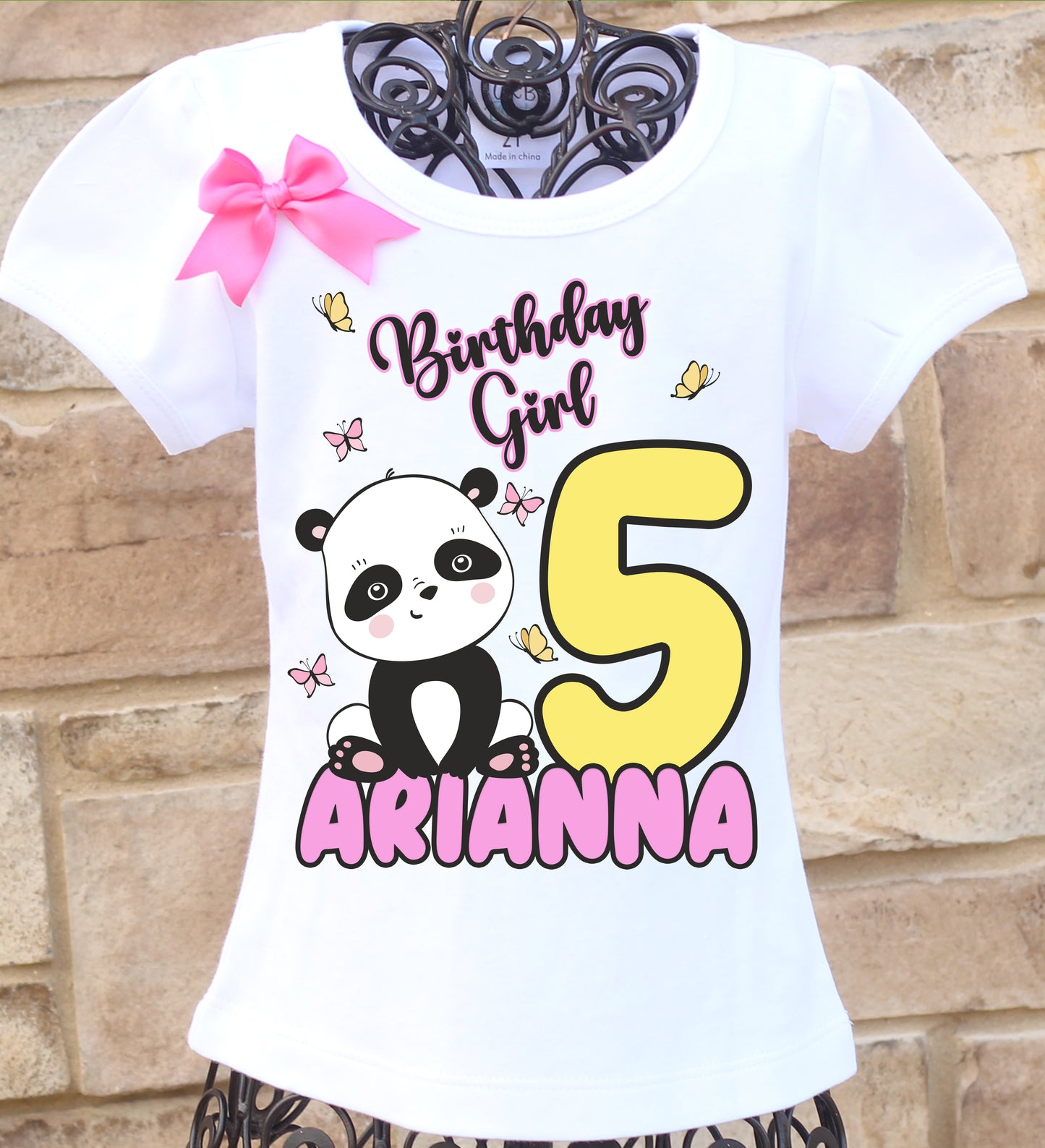 Panda birthday shirt