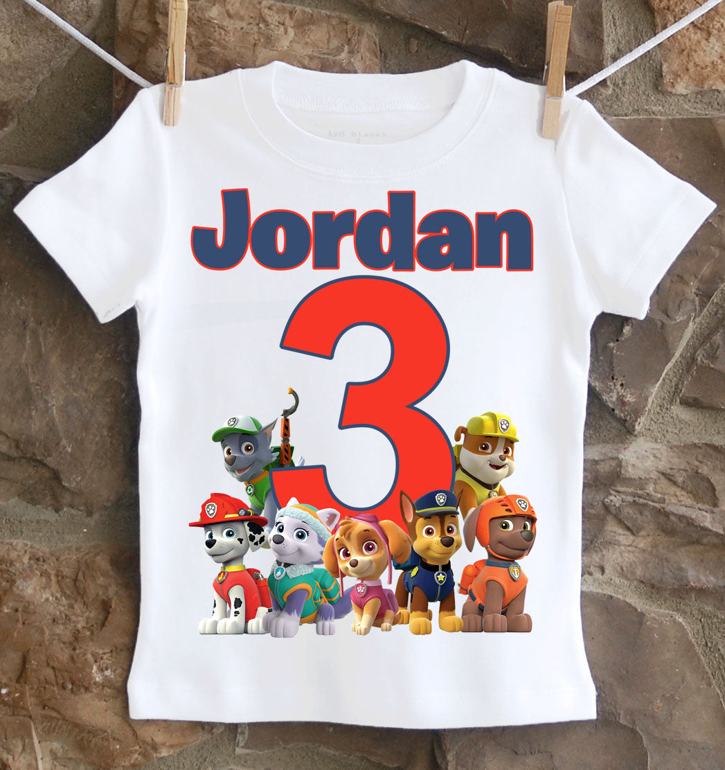 Paw Patrol Birthday Shirt – Twistin Twirlin Tutus