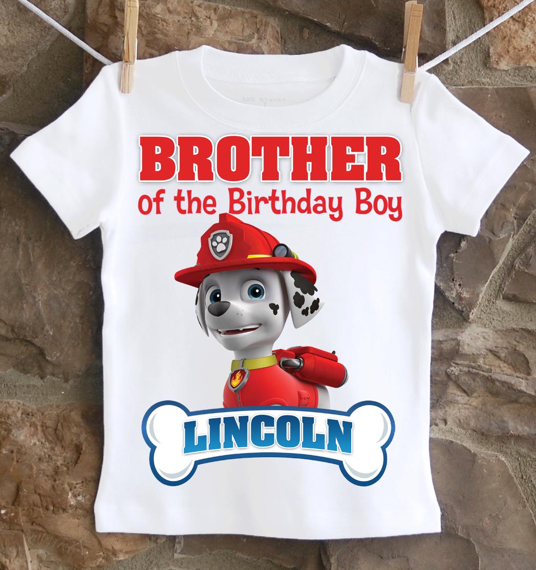 Paw Patrol Brother Birthday Shirt