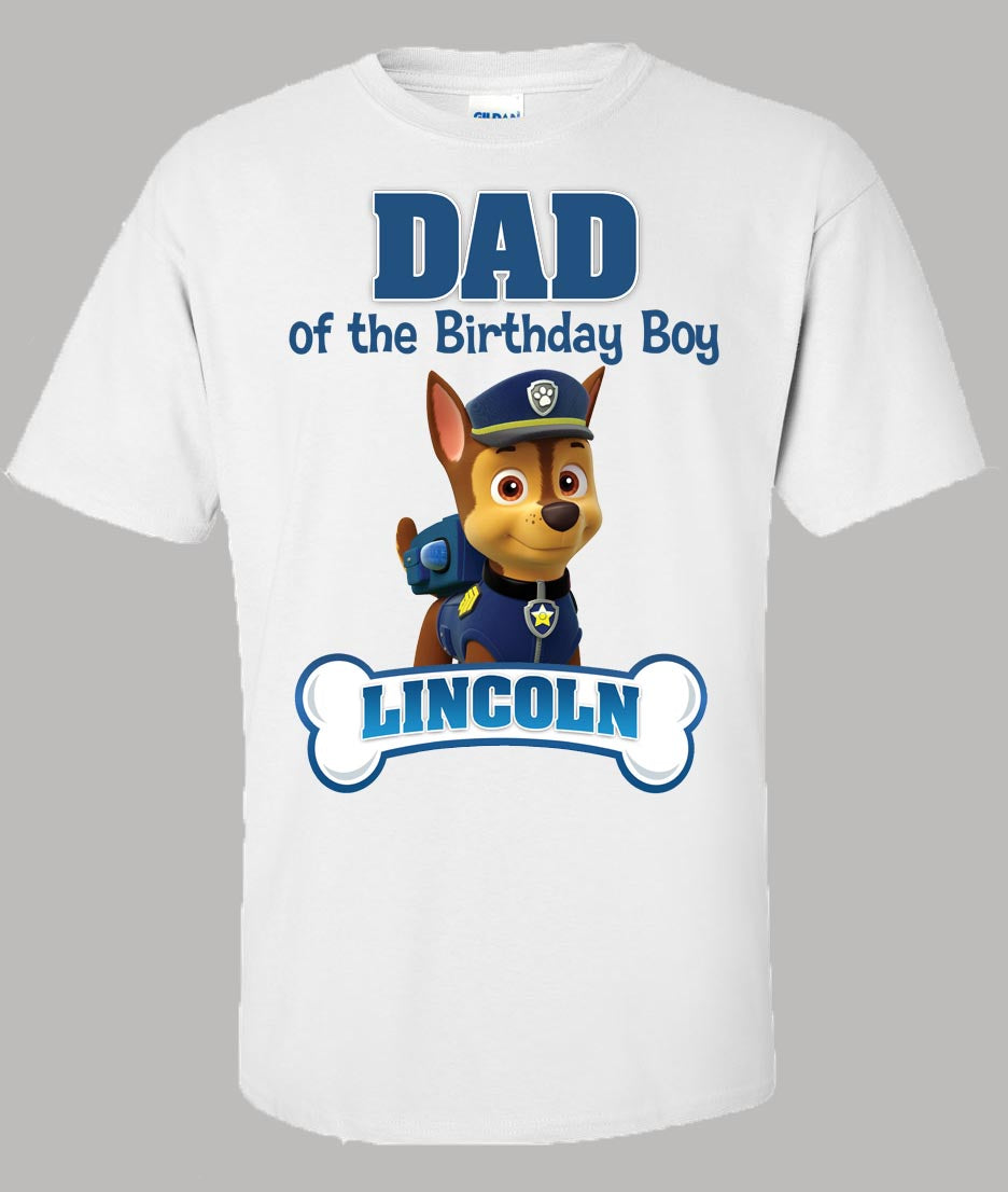 Paw Patrol Dad Birthday Shirt – Twistin Twirlin Tutus