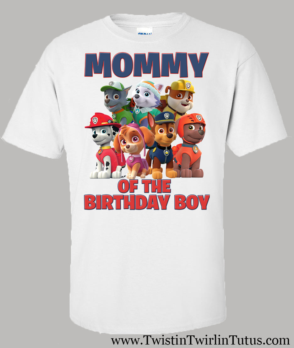 Paw Patrol Mom Birthday Shirt – Twistin Twirlin Tutus