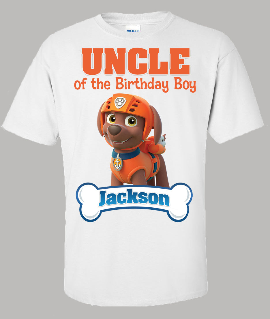 Paw Patrol Uncle Birthday Shirt – Twistin Twirlin Tutus