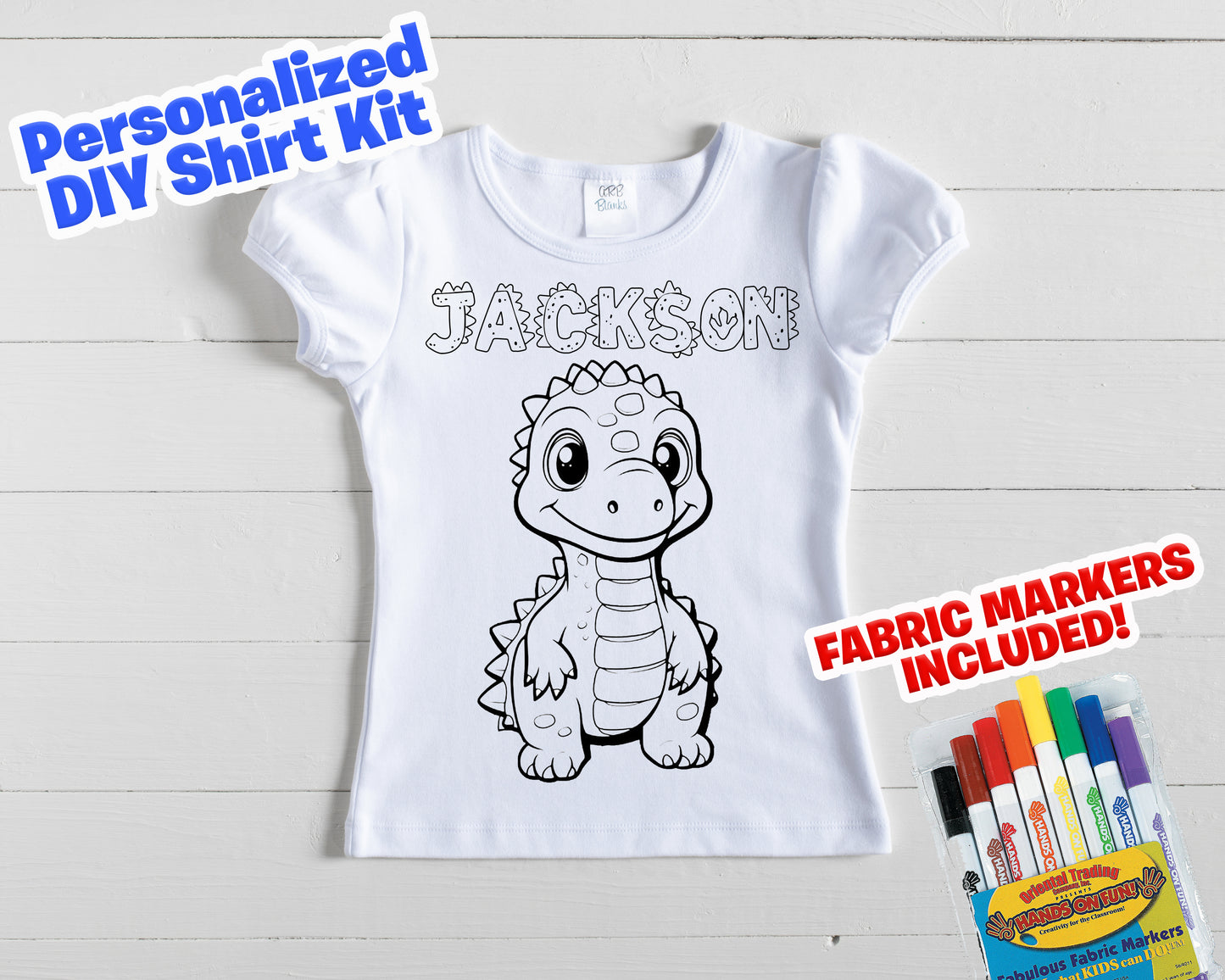 Color my dinosaur shirt