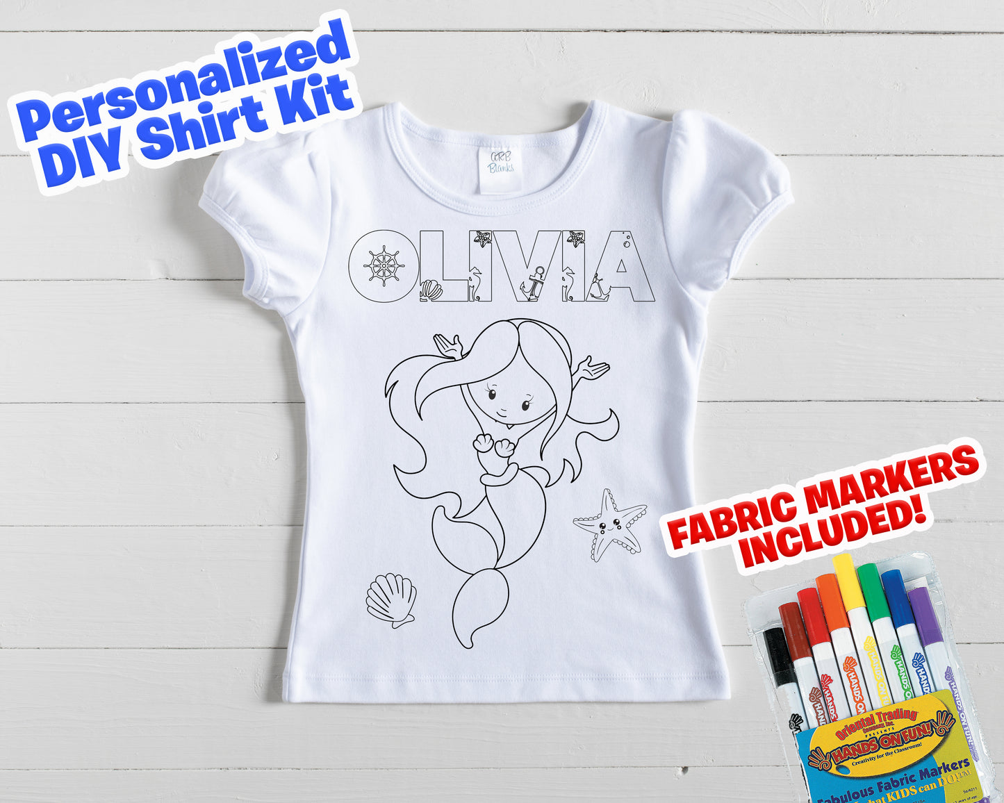 DIY Mermaid shirt for kids