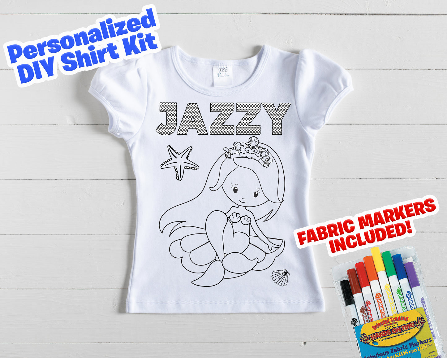 Color my own mermaid shirt