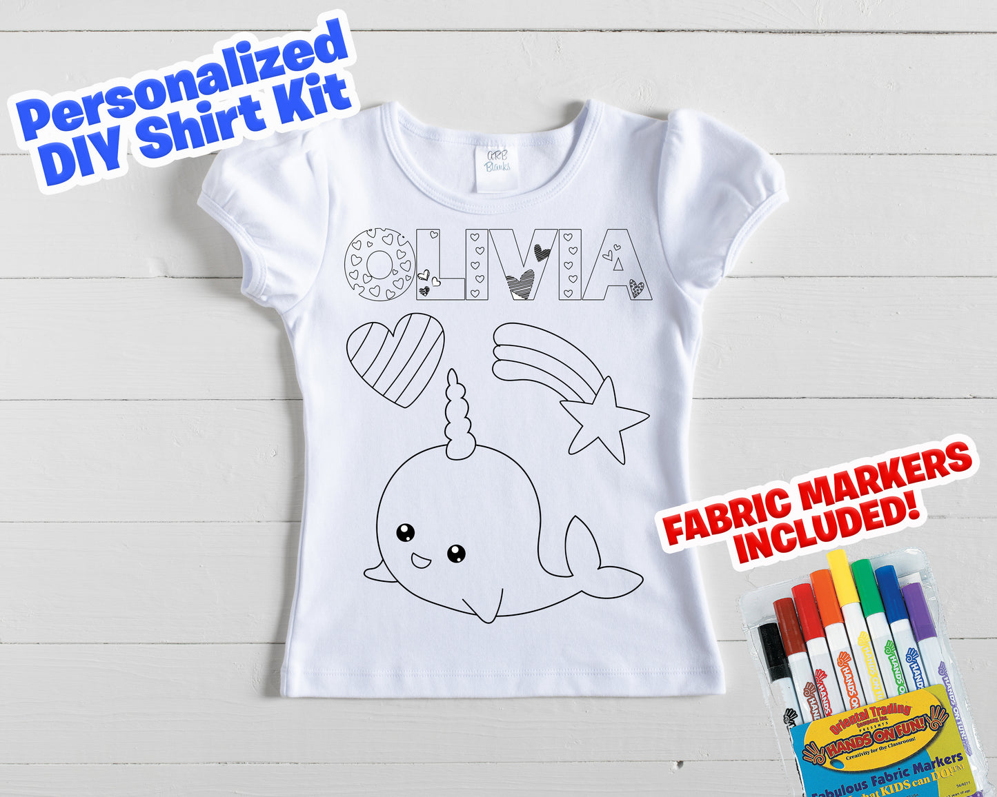 Make my own shirt narwhal