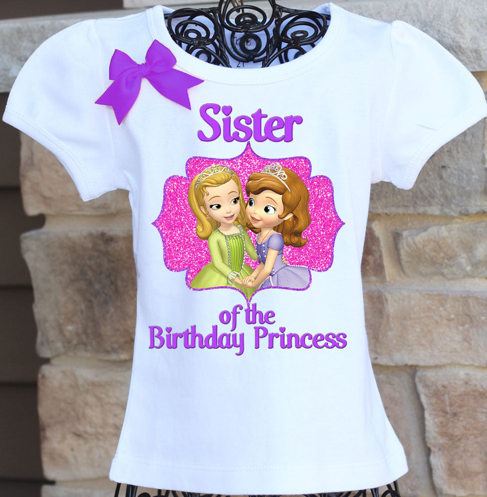 sofia the first sister birthday shirt