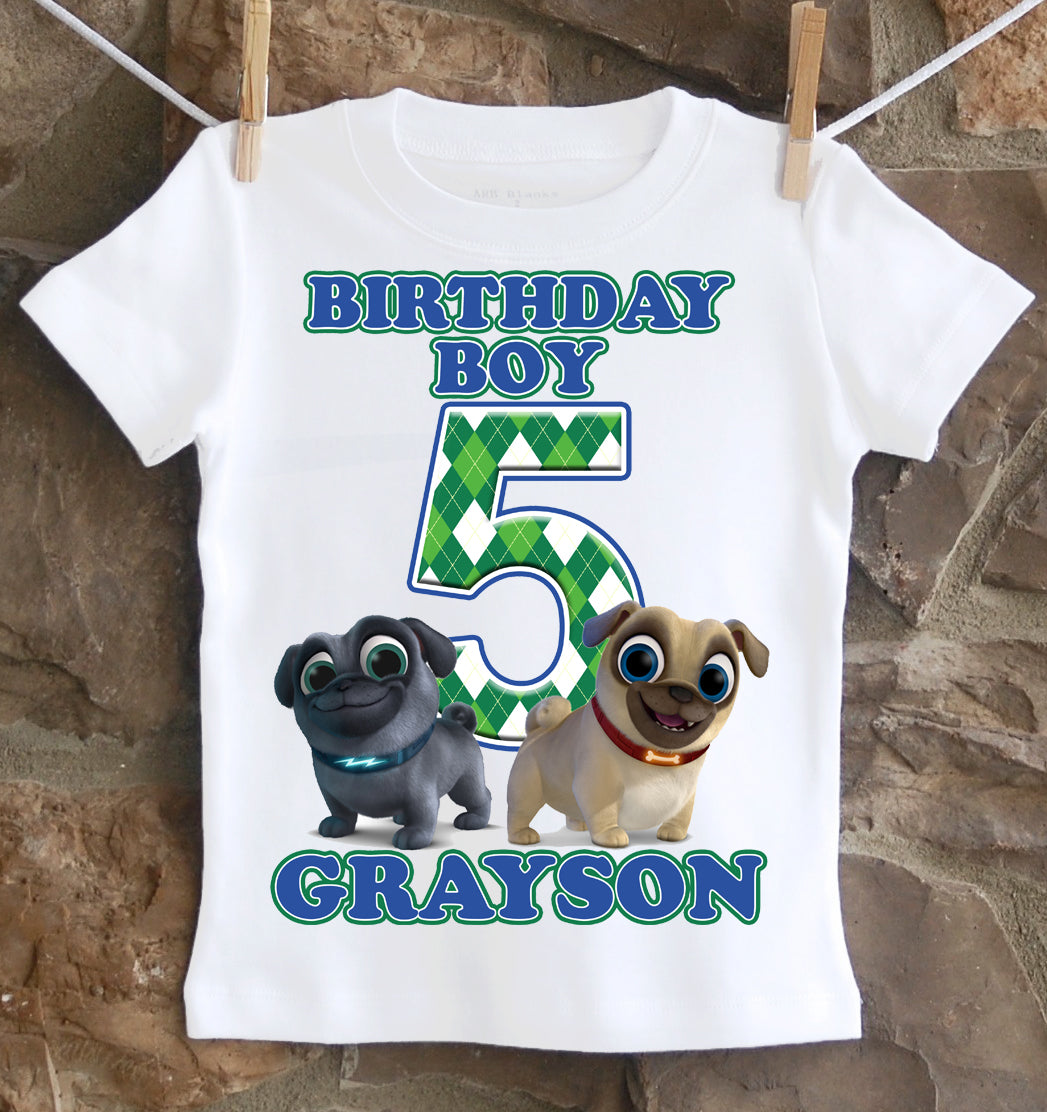 puppy dog pals birthday boy shirt