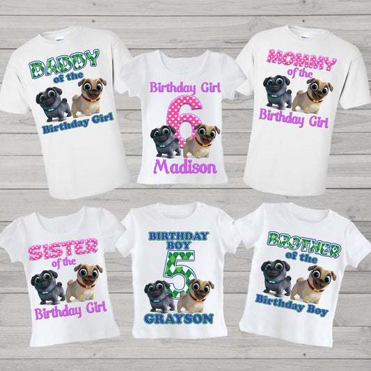 Puppy Dog Pals Family Birthday Shirts