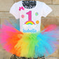 Rainbow Birthday Tutu Outfit