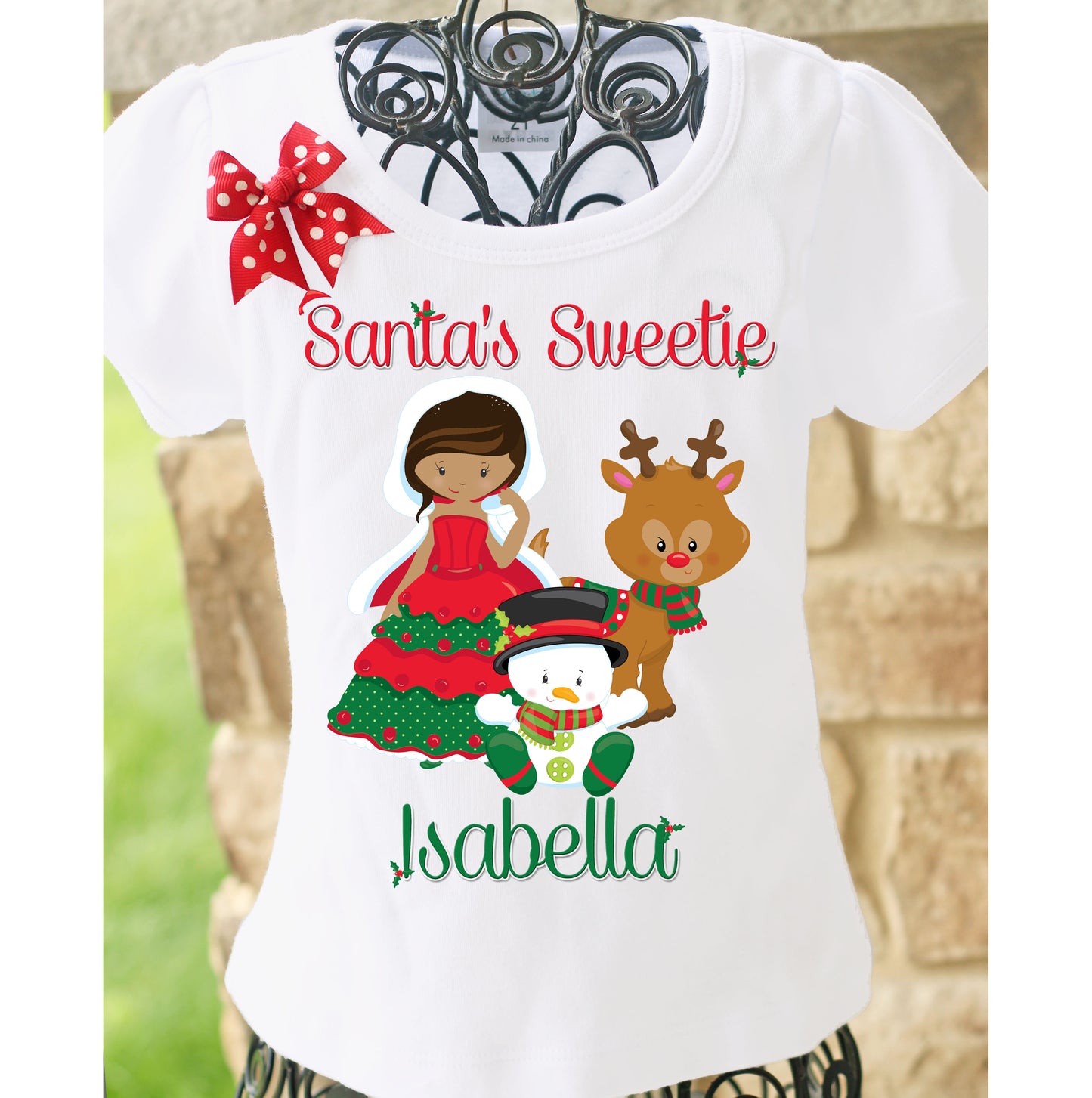 Santa's Sweetie Christmas Shirt