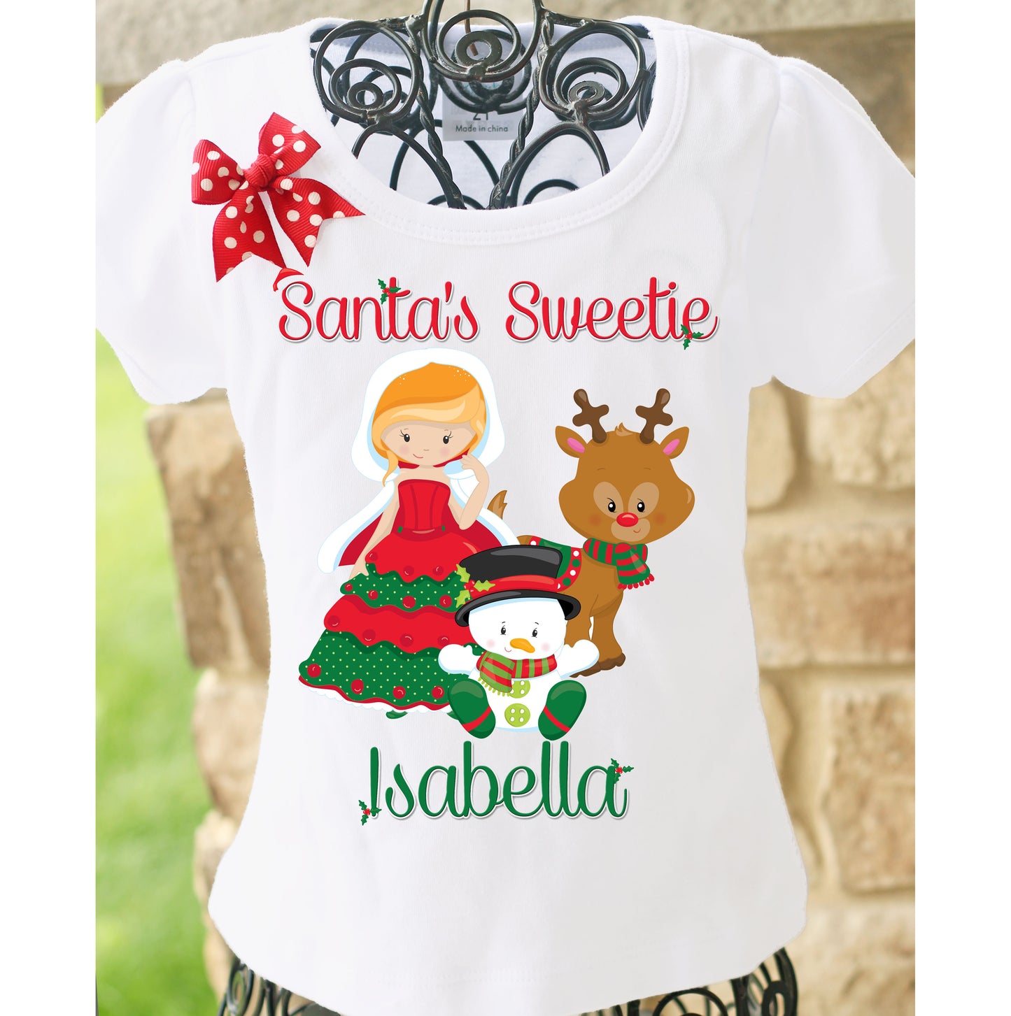 Santas Sweetie Christmas Shirt