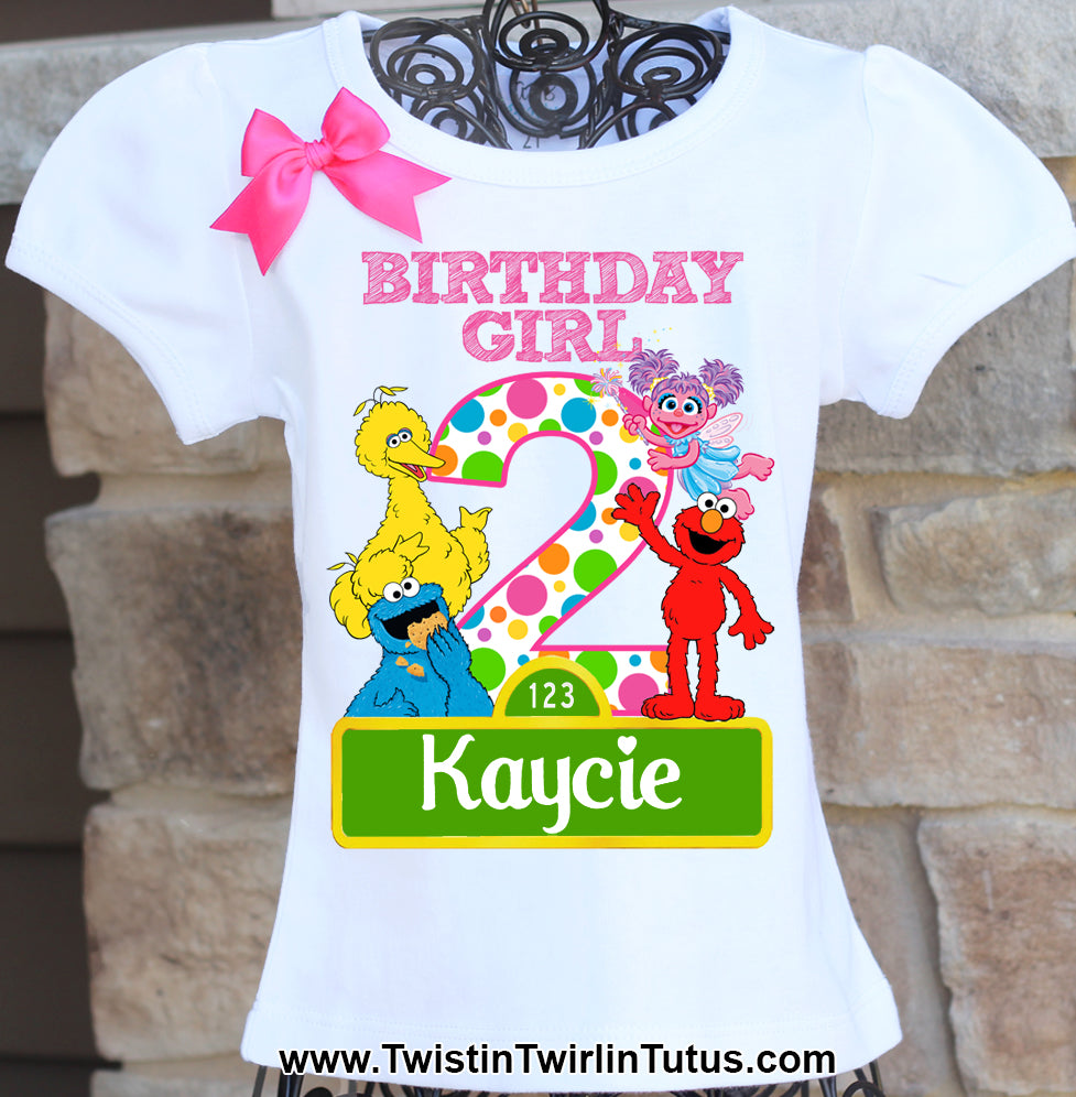 Sesame Street Birthday Shirt